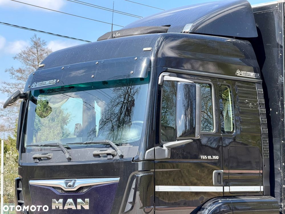 MAN TGS 18.360 / KONTENER - FIRANKA / WINDA / 21 EUROPALET / AUTOMAT / SYPIALKA / 2019 ROK - 9