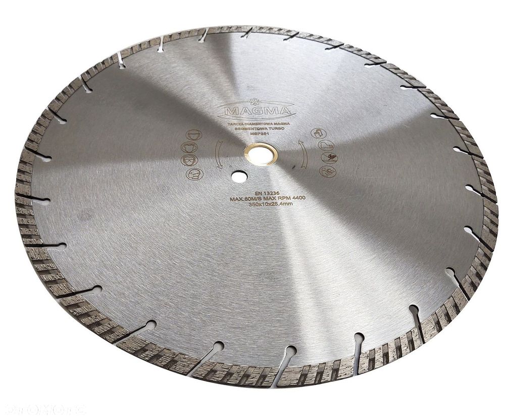 Tarcza diamentowa segmentowa turbo do cięcia betonu 350x25,4 - 1
