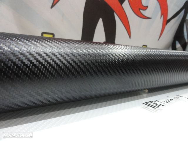 Película, vinil em carbono Preto 3D 1,52M x 1M, 1.52M X 0.50M, 2M X 0.50M - 3
