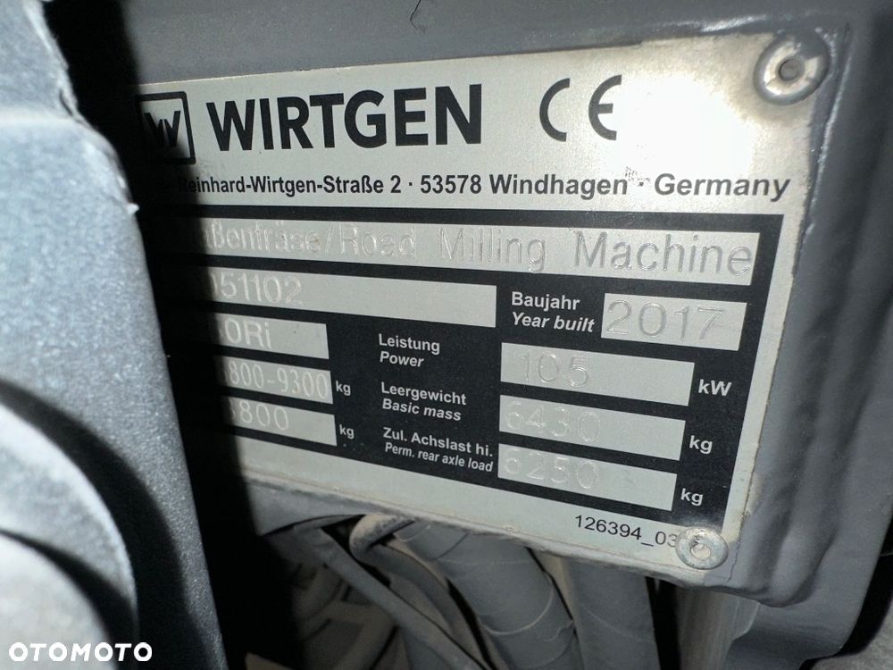 Wirtgen W 50 Ri - FREZARKA DROGOWA DO ASFALTU - JAK NOWA - STAN ODSWIEŻONY - SERWISOWANY - NISKIE MOTOGODZINY - 4