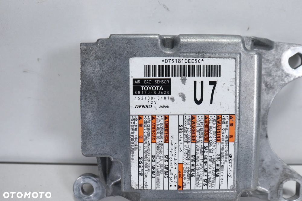 Moduł sensor sterownik AIRBAG Toyota YARIS CROSS (20-) EU ORYGINAŁ CZYSTY - 2