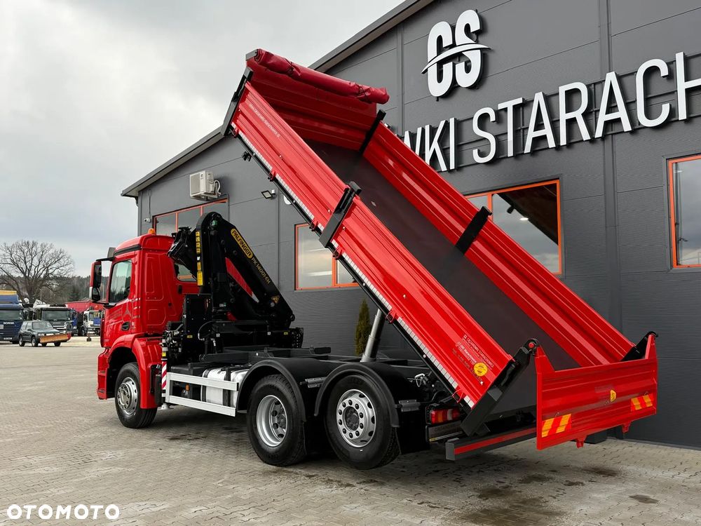 Mercedes-Benz AROCS 2532 // E6 // wywrotka 3-Stronna + PALFINGER PK 14001-EH // 6x2 6x4 HDS żuraw kran crane kiper kipper // Actros Antos - 13