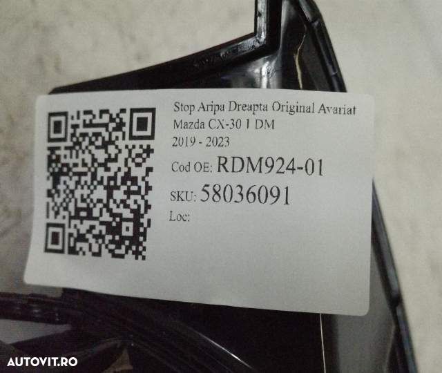 Stop Aripa Dreapta Original Avariat Mazda  CX-30  1 DM 2019 2020 2021 - 7