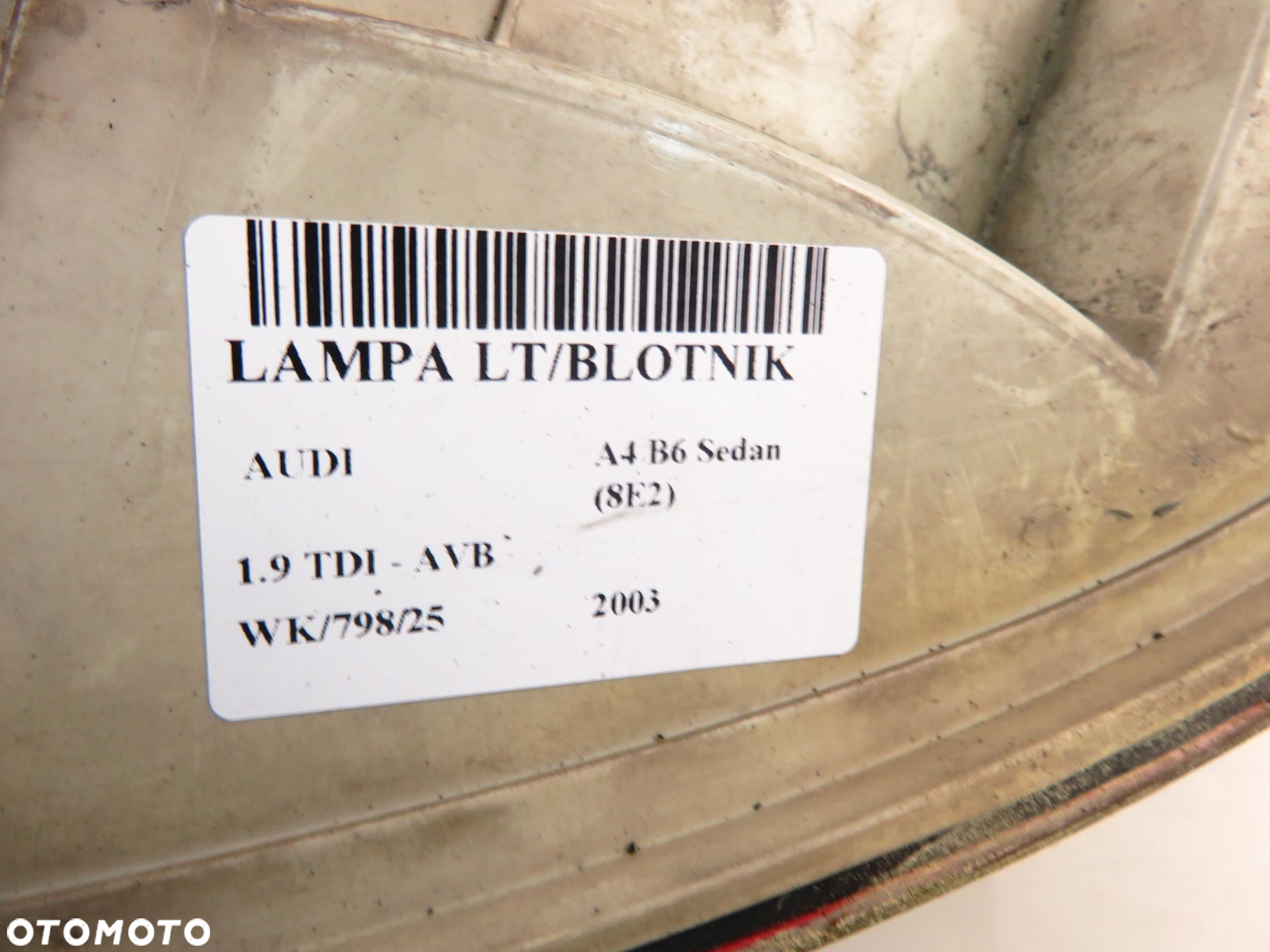 LAMPA LEWA TYLNA AUDI A4 B6 Sedan (8E2) 8E0945095C - 13