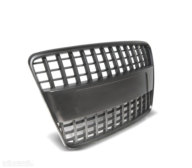 GRELHA FRONTAL AUDI A4 B7 04-09 LOOK S LINE PRETO - 2