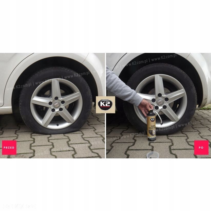Uszczelniacz przebitych opon K2 Tire Doctor 500 ml - 2