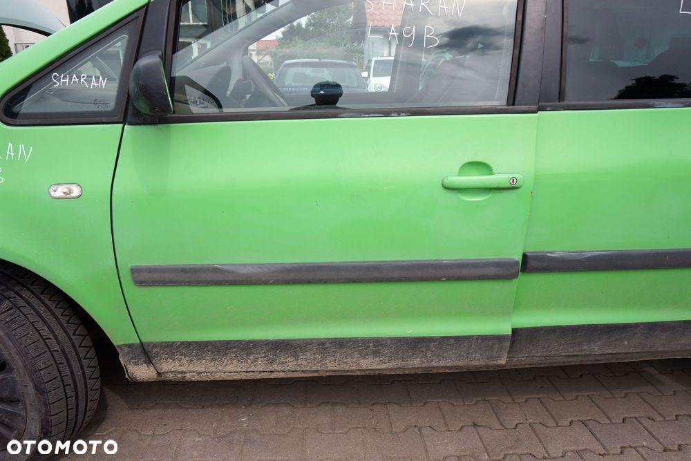 DRZWI PRZEDNIE LEWE SHARAN I MK1 LIFT 7M9 LA9B  ZIELONY VOLKSWAGEN 2000-2010 - 3