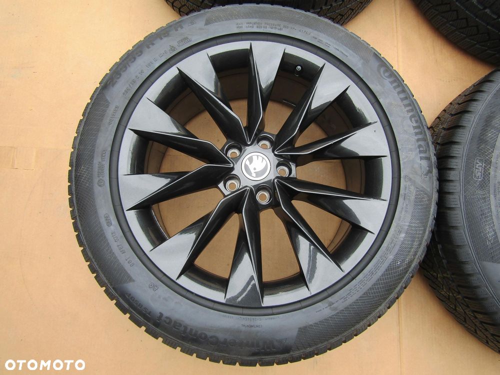 4 x Felgi Aluminiowe Koła 19 Skoda Enyaq Kodiaq VW Tiguan 8 j 5x112 ET 45 piasta 57,1 mm 5LA601025AP + Opony 235/55 19 Zimowe Continental - 8