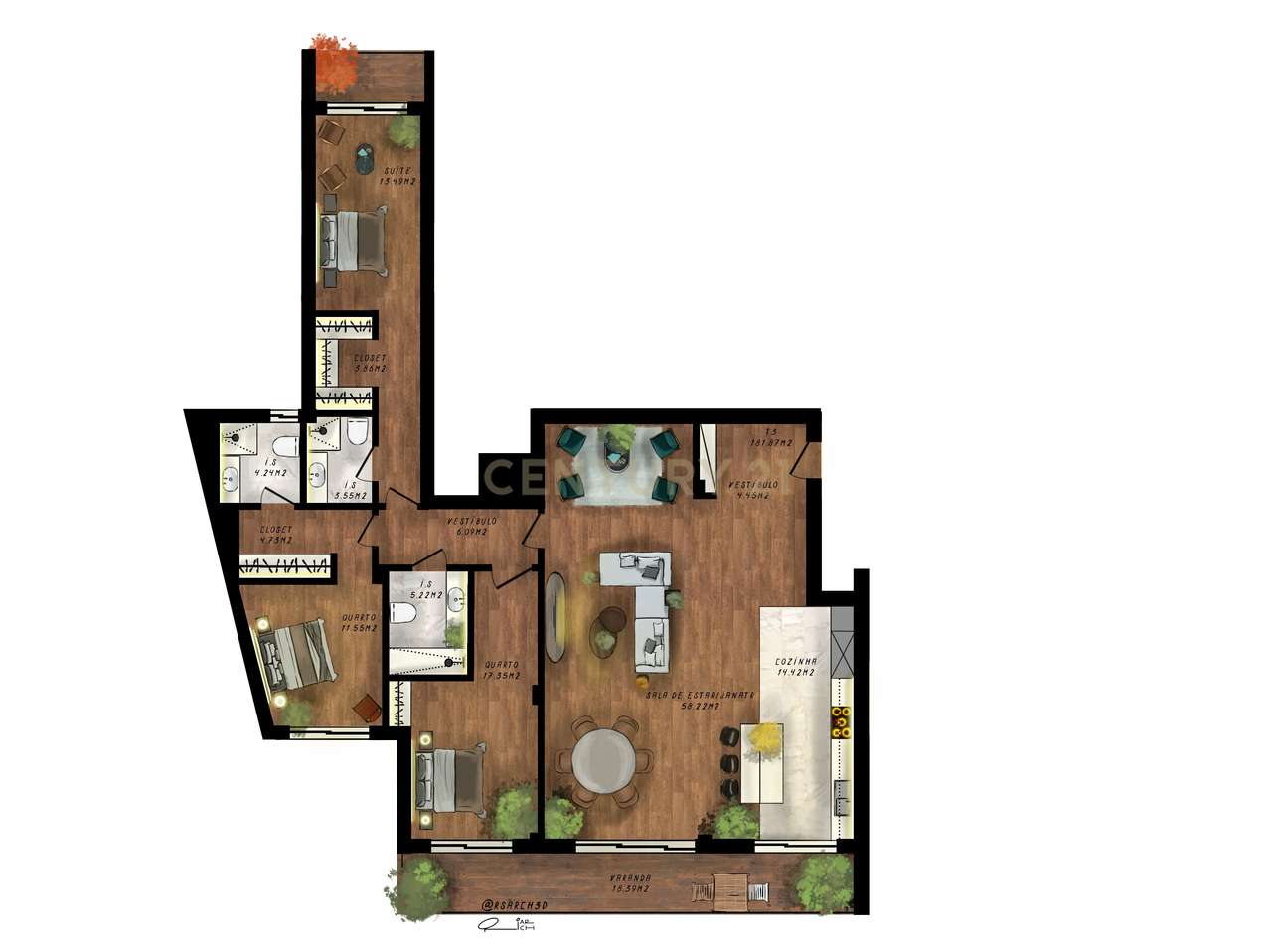T3 NOVO em fase final de construção com vista rio | Iria Rio Residence - Grande imagem: 4/10