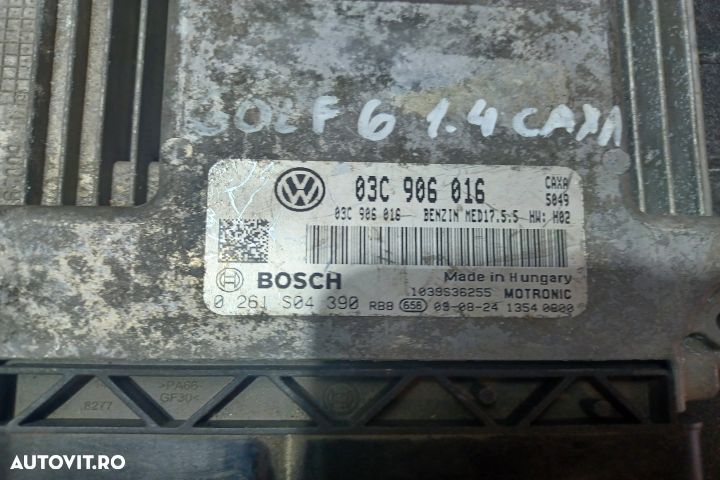 Calculator motor ECU 03C906016 0261S04390 - 1.4 CAX 03C906016 0261S04 - 3