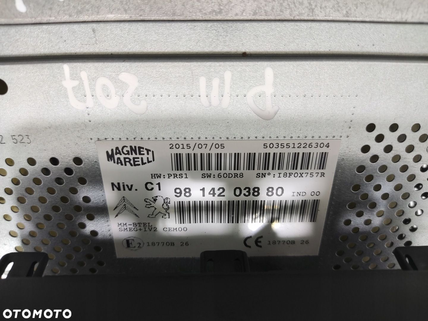RADIO FABRYCZNE NAWIGACJA CITROEN BERLINGO PARTNER III 9814203880 2012-2018 - 6
