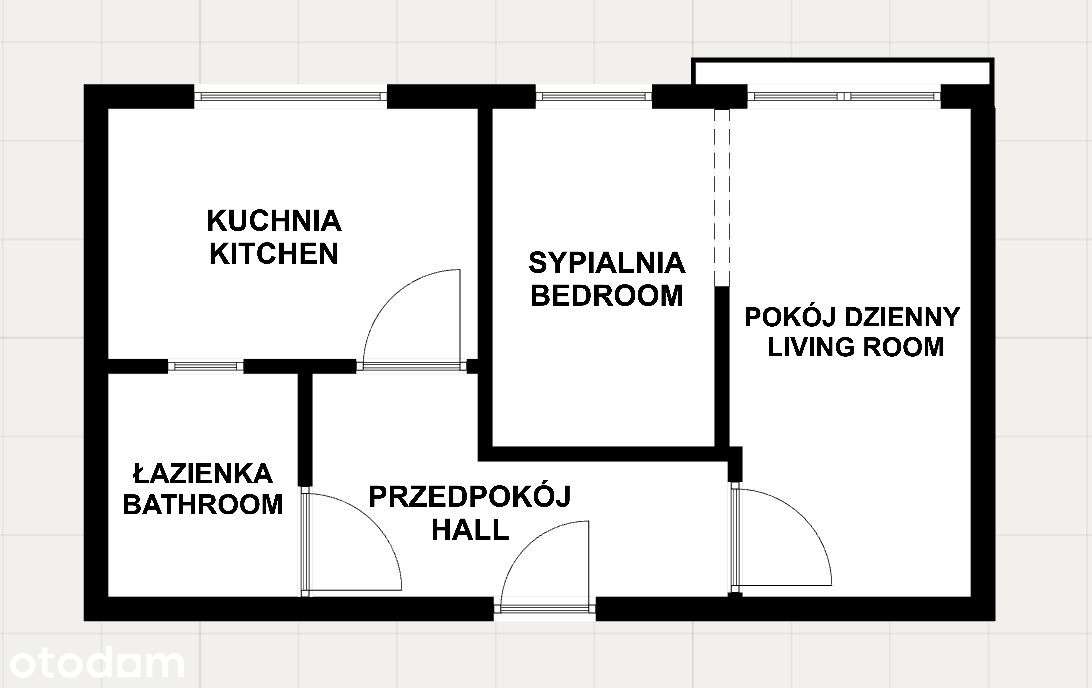Eng | Siedleckiego | 2 Pokoje | 35m2 | Grzegórzki