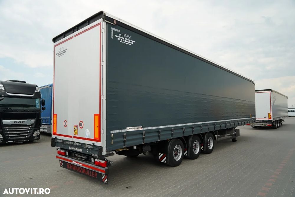 Schmitz Cargobull / CORTINĂ / MEGA / PUNȚĂ RIDICATĂ / PUNȚI SAF / ACOPERIȘ RIDICAT / PRELATĂ ARMATĂ - 9