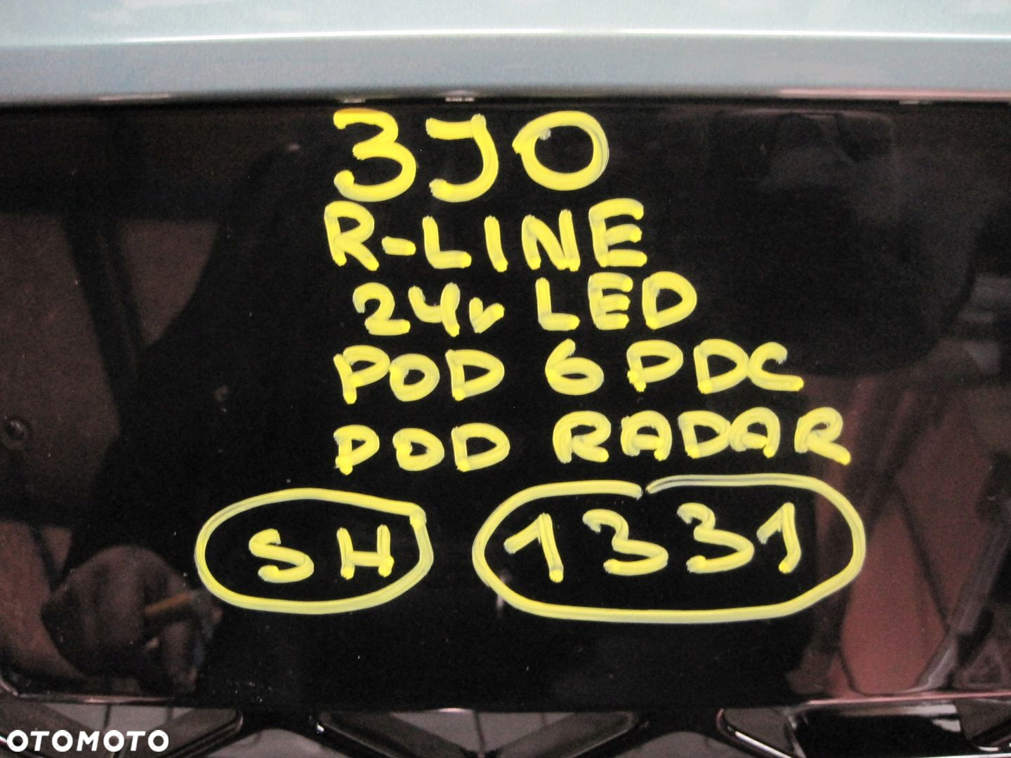 Zderzak VW PASSAT B9 3J0 R-LINE LED POD 6 PDC POD RADAR PRZEDNI PRZÓD - 12