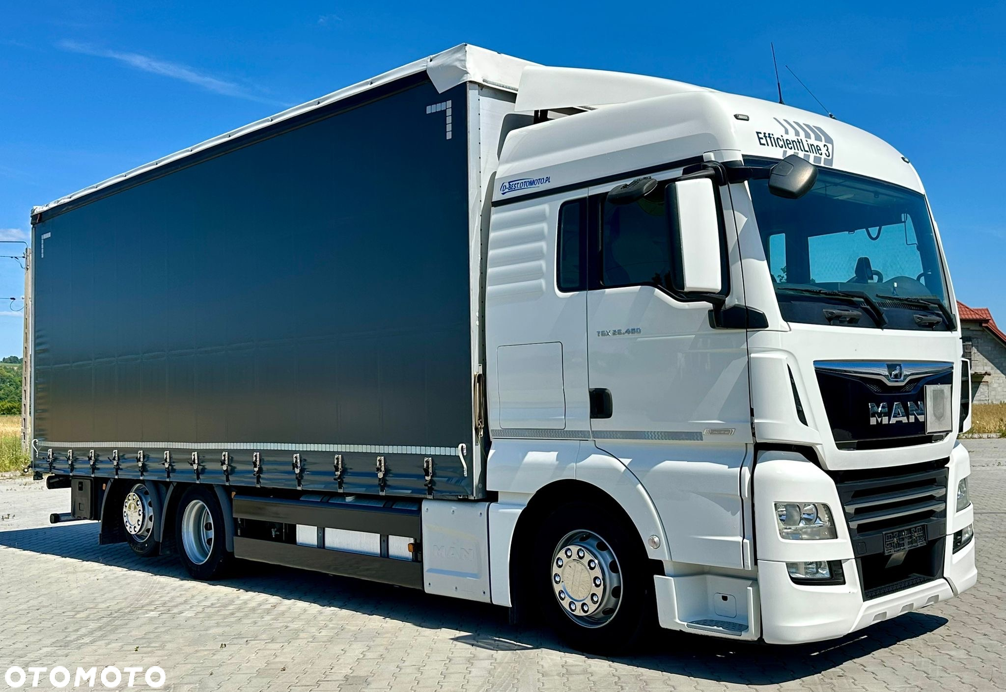 MAN TGX 26.460 / FIRANKA / 19 EUROPALET / 7.75 M / 6X2 / OŚ PODNOSZONA / AUTOMAT / NISKI PRZEBIEG / 2019 ROK - 2