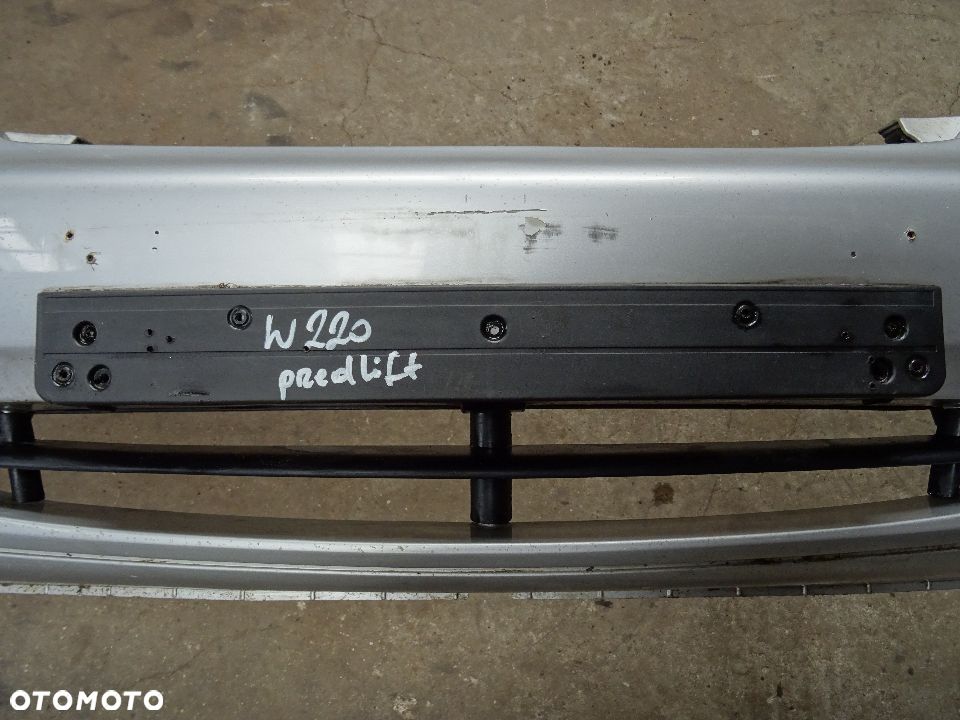 Mercedes S klasa W220 98-01 Zderzak Przedni Srebrny Kompletny - 4