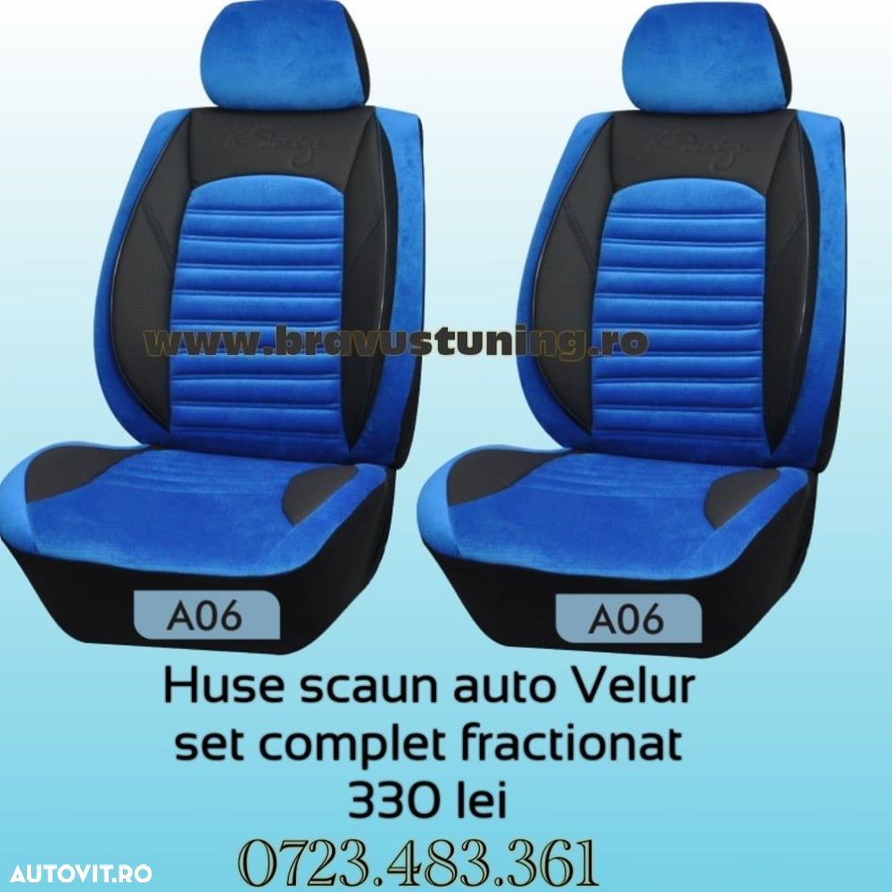 Huse scaun auto VELUR Audi,Bmw,Opel,Skoda,Passat,Logan - 1