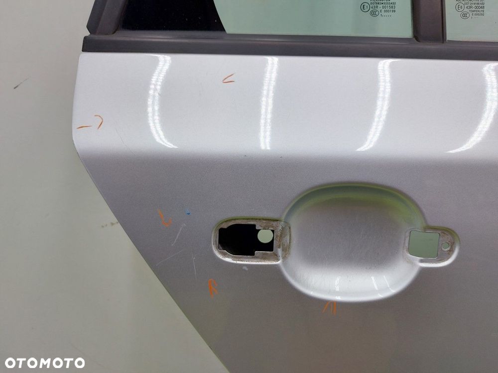 Drzwi tylne PRAWE tył SKODA FABIA II 2 LIFT 2010-2014 KOMBI LA7W SREBRNE - 7