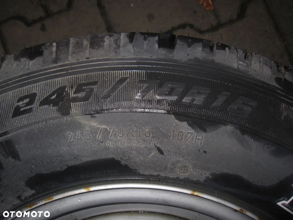 Mitsubishi Pajero 3 koło zapasowe 245/70R16 6x139,7 felga opona Goodyear Wrangler HP - 2