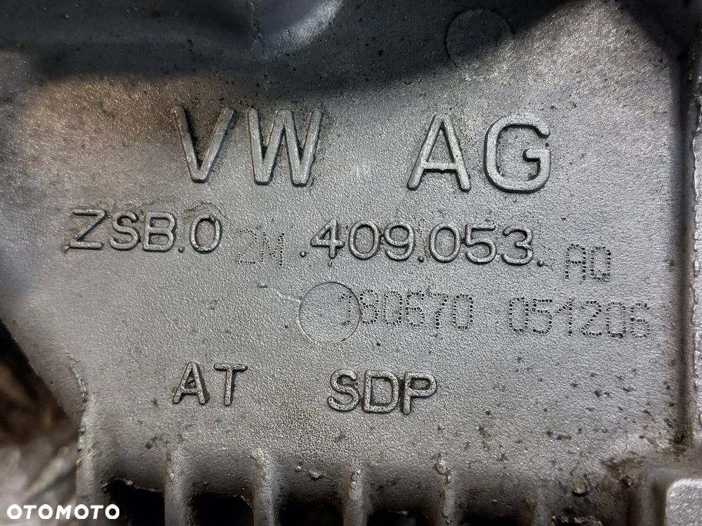 REDUKTOR SKRZYNI BIEGÓW SKODA OCTAVIA II 2.0 TDI 4x4 02M409053AQ - 2