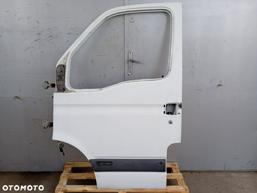 drzwi przednie lewe przód renault master II opel movano a nissan interstar 2003-2010 białe - 1