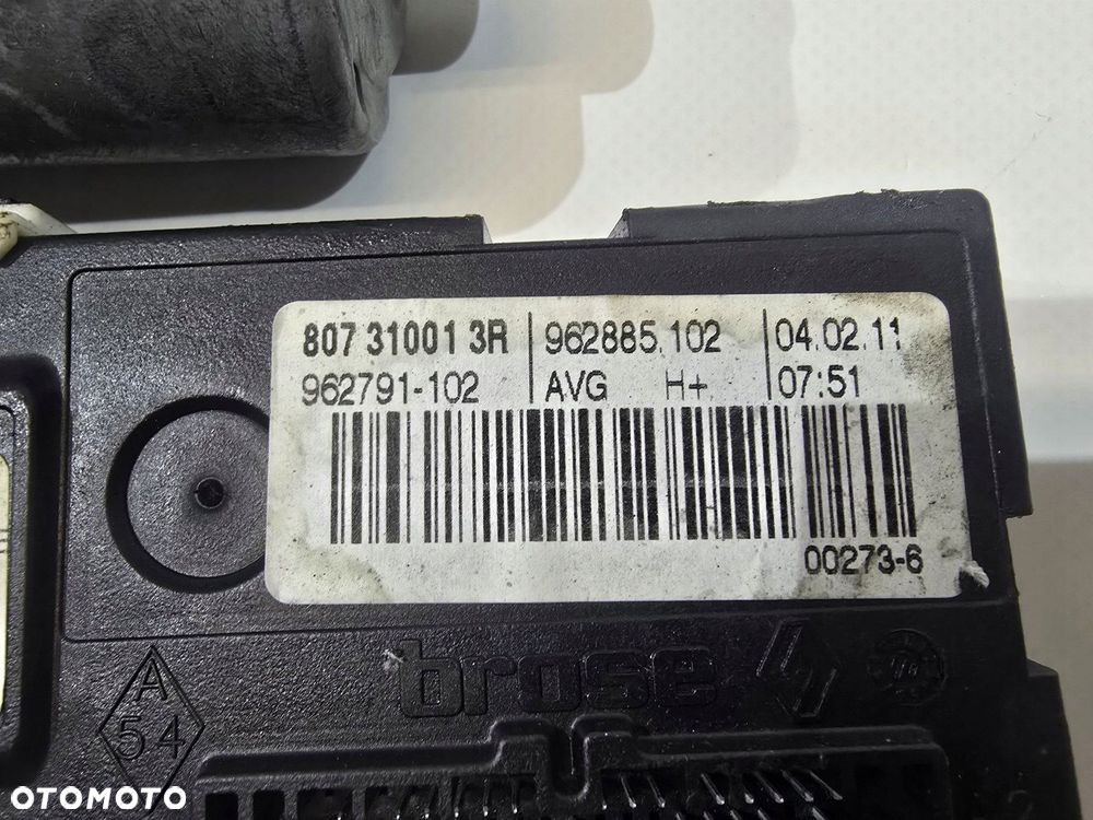 silniczek szyby lewy renault laguna iii coupe 11r 807310013r - 3