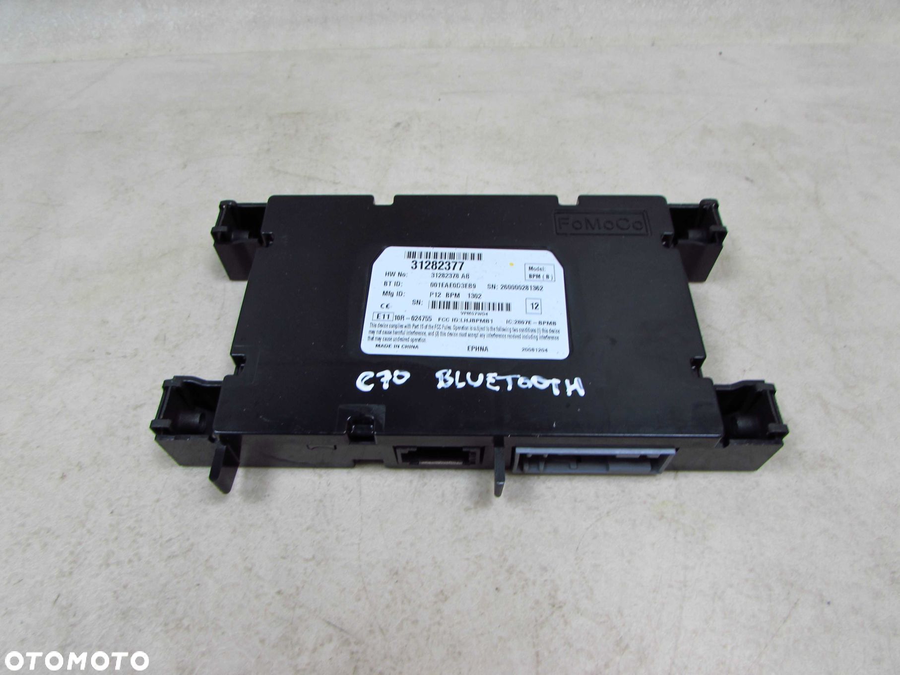 VOLVO S40 V50 C30 C70 LIFT 06-13 MODUL STEROWNIK BLUETOOTH 31282377 31282378AB - 1