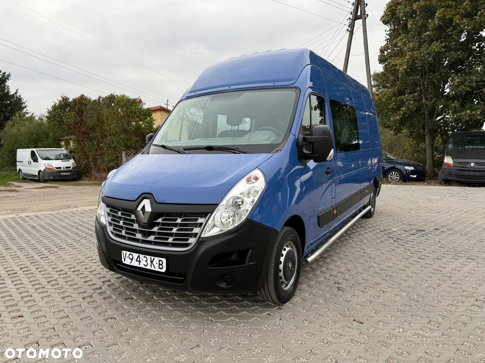 Renault Master MAX Długi Max Wyoski L3H3 2.3 Diesel Brygadówka Faktura VAT 23% 5 Osobowy Klimatyzacja Tempomat - 10