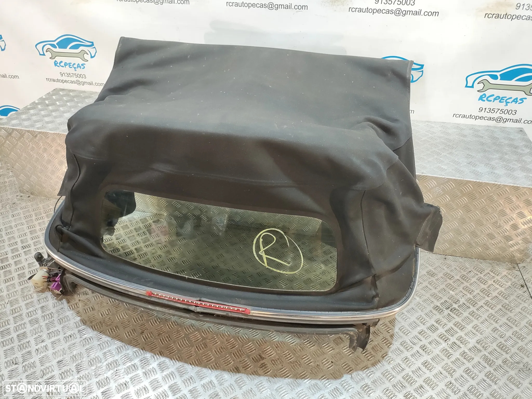 CAPOTA LONA PRETA ELETRICA ORIGINAL MINI COOPER D COOPER S MINI ONE R57 LCI CABRIO R57 VIDRO AQUECIDO - 4