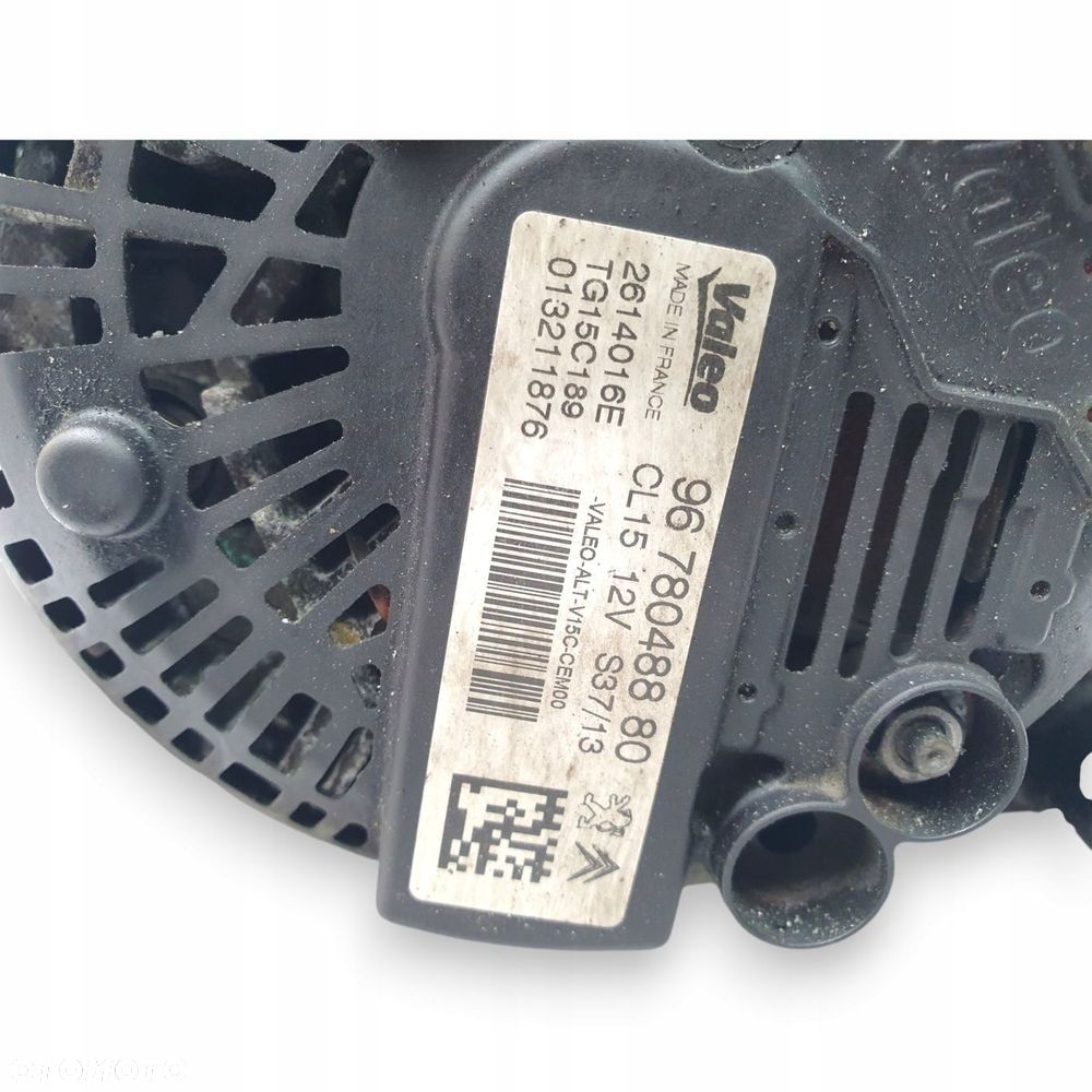 ALTERNATOR Peugeot Partner 1.6 HDI valeo 9678048880 TG15C189 - 7