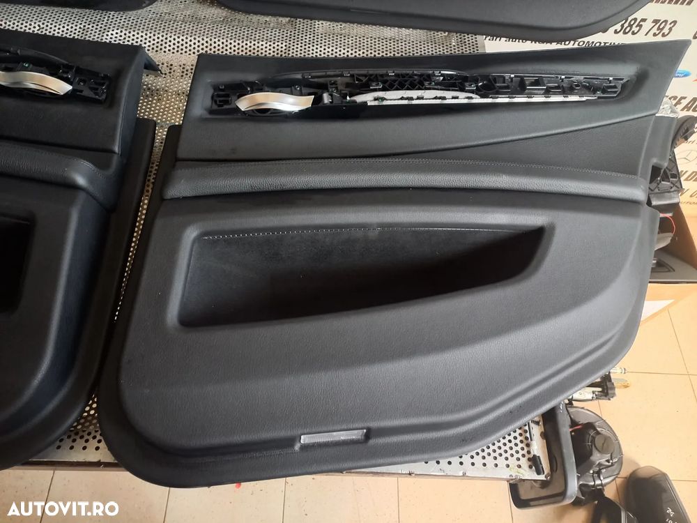 Tapiterie Fete Fata Usa Bmw Seria 7 F01 F02 F03 Long Piele Neagra Lumini Ambientale Volan Stanga De - 5