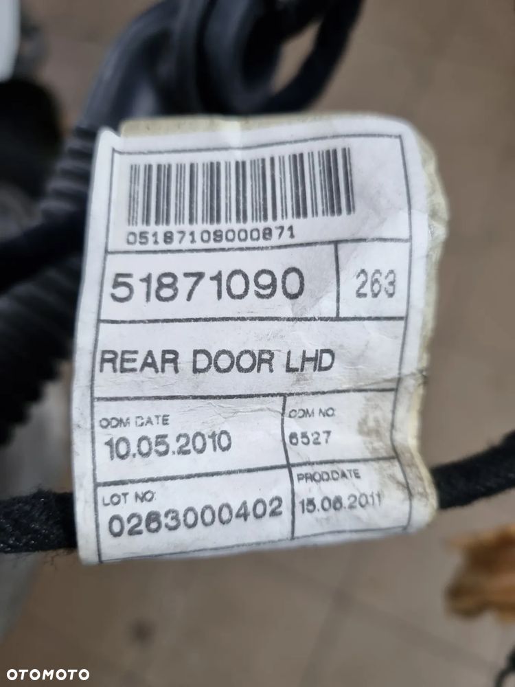 WIĄZKA ELEKTRYCZNA DRZWI LEWY TYŁ OPEL COMBO D FIAT DOBLO 3 III 11r. 1.3 CDTI - 2