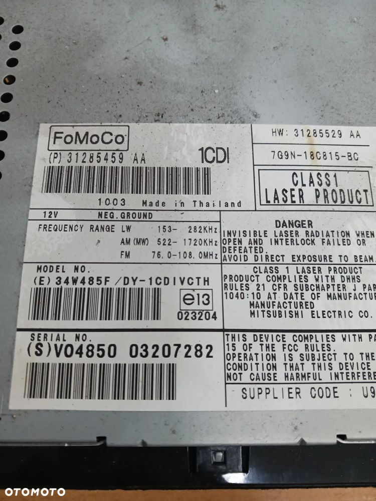 Radio CD Volvo S80 II V70 III XC70 31285459 - 2