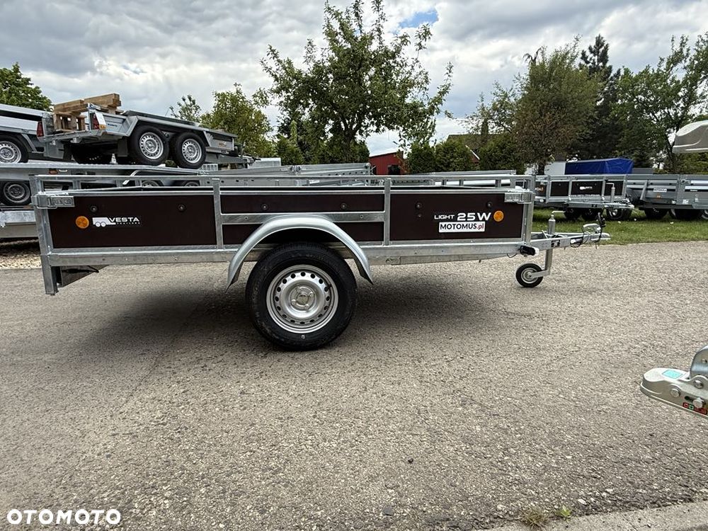 Inny Przyczepa VESTA LIGHT 25 251x135x37 cm WYSOKIE BURTY spawana rama Siemianowice Śląskie MOTOMUS - 3