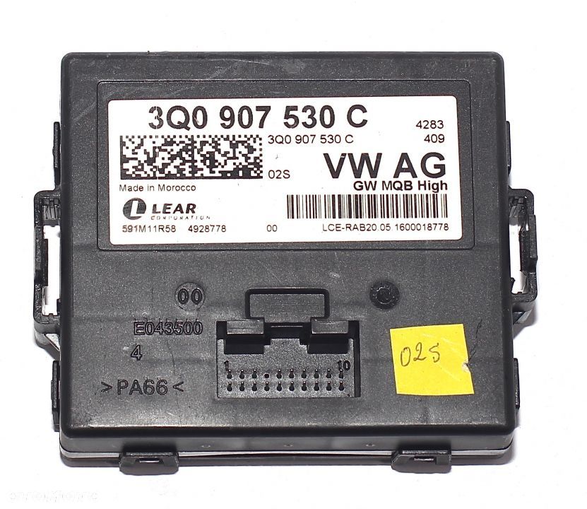 AUDI SKODA VW MODUŁ STEROWNIK GATEWAY 3Q0907530C