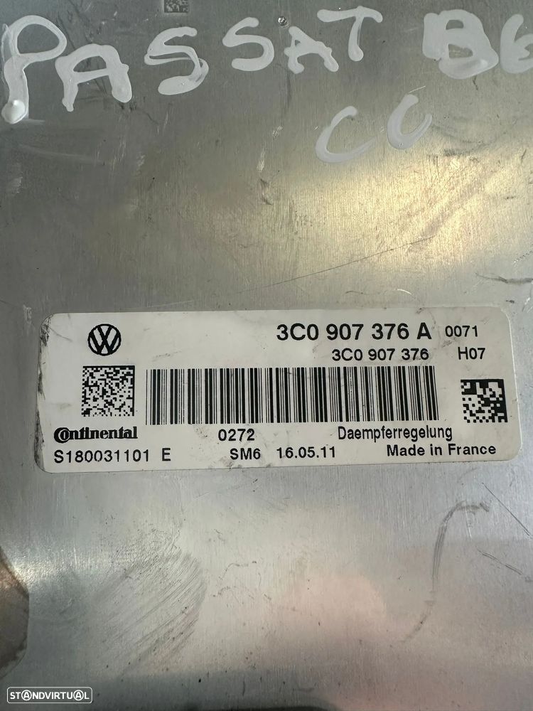 .Centralina Modulo Controlo Suspensão Ativa Original VW Volkswagen 3C0907376A 2008 - 2017 - 7