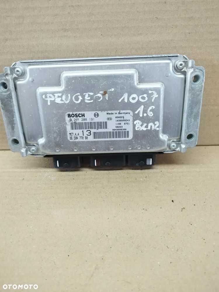 KOMPUTER SILNIKA PEUGEOT 1007 9658477080 1.6 STEROWNIK SILNIKA - 2