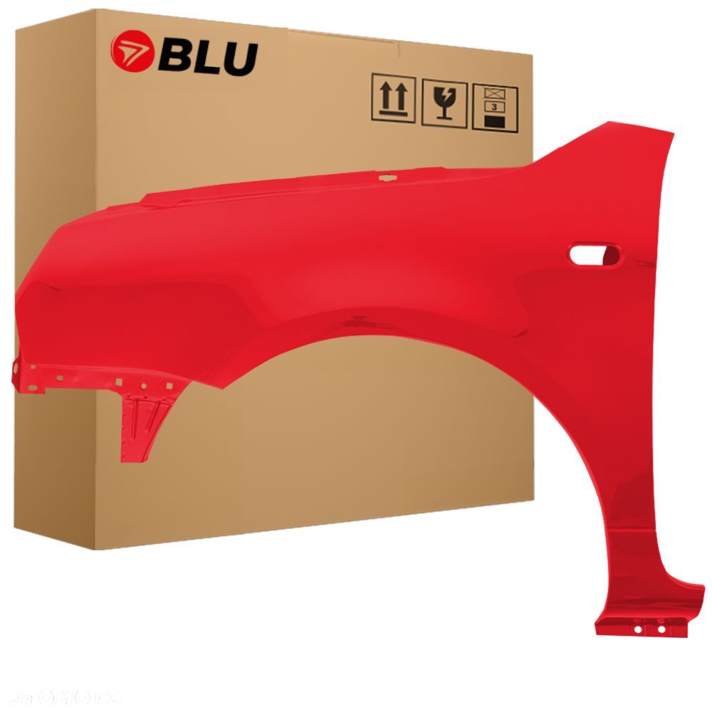 BLU Błotnik Volkswagen VW LUPO LY3D Lewy Przód Czerwony 1998-2005 TornadoRot - 1