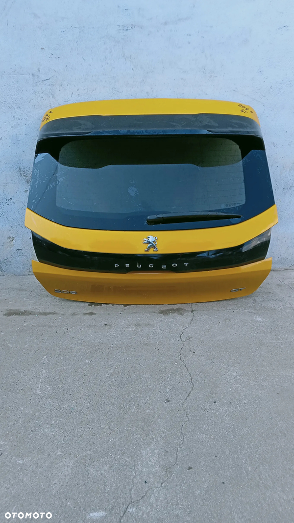 PEUGEOT 208 II GT-  KLAPA TYLNA TYŁ BAGAŻNIKA