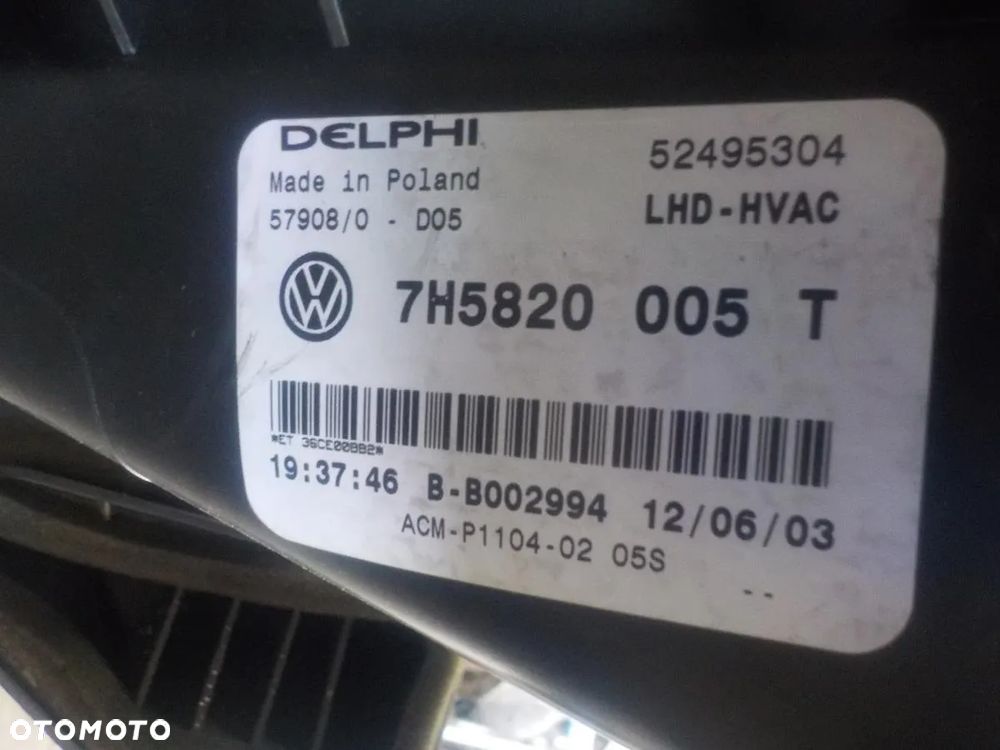 VW T5 OBUDOWA NAGRZEWNICY DMUCHAWA CLIMATRONIC - 6