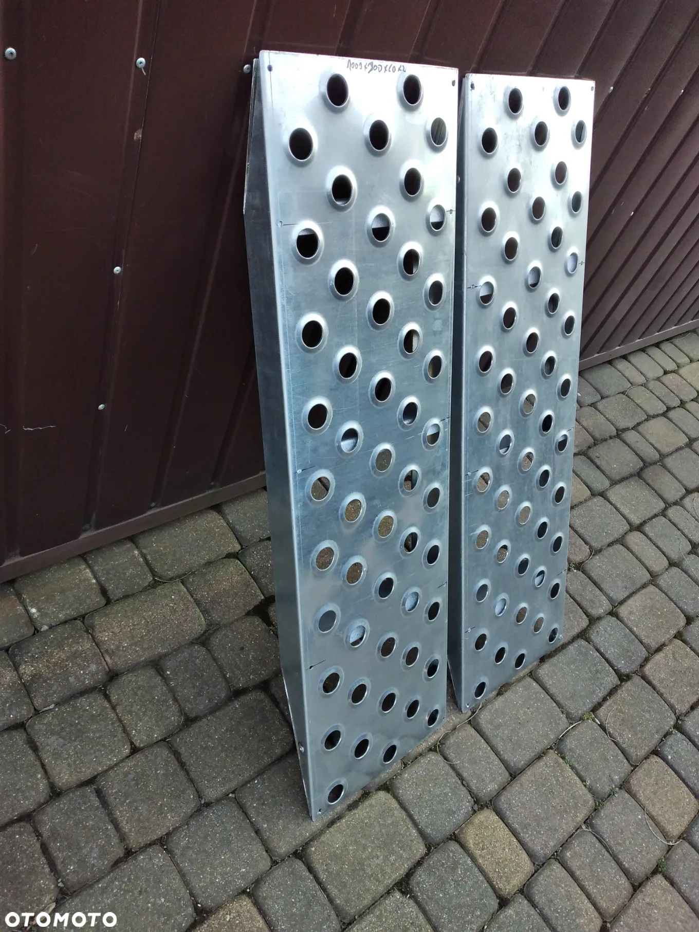 Przedłużki trap najazdów podjazdów wjazdów ocynkowane 1000 x 300 x 60 mm cena za 2 szt - 2