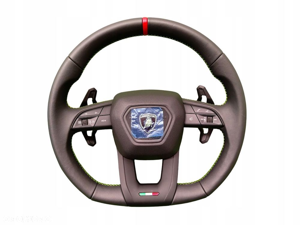 LAMBORGHINI URUS KIEROWNICA ŁOPATKI ZIELONA NIĆ - 1