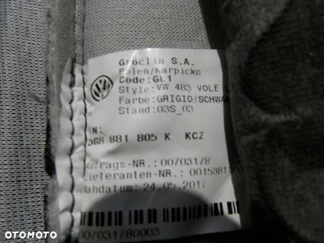 FOTEL FOTELE KANAPA SIEDZISKO Z PODNOZKIEM PRAWE LEWE POSZYCIE TAPICERKA SKORA GRIGIO / SCHWARZ KCZ KCZ VOLKSWAGEN ARTEON 3G8 ORYGINAŁ - 12