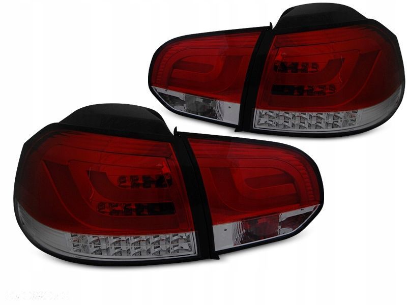 Lampy Diodowe Vw Golf Vi 6 08-12 Red Smoke Led Bar - 1