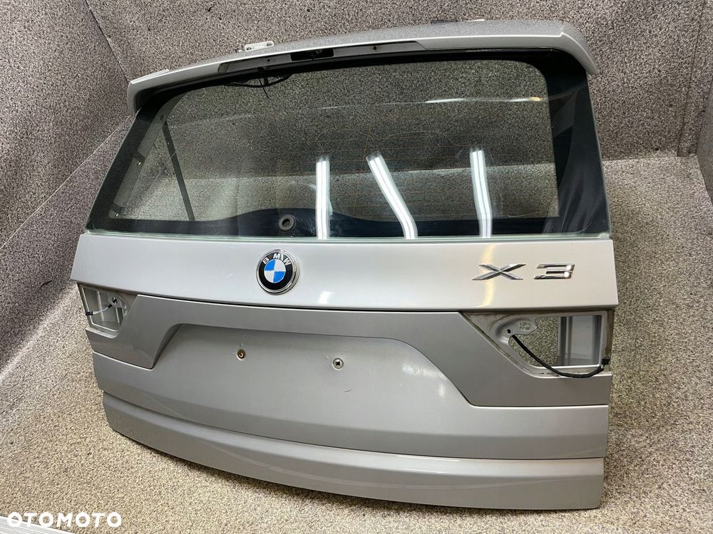 Klapa bagaznika szyba listwa tyl LIFT BMW X3 E83 354/7 srebrna 80 umFe ORG - 9