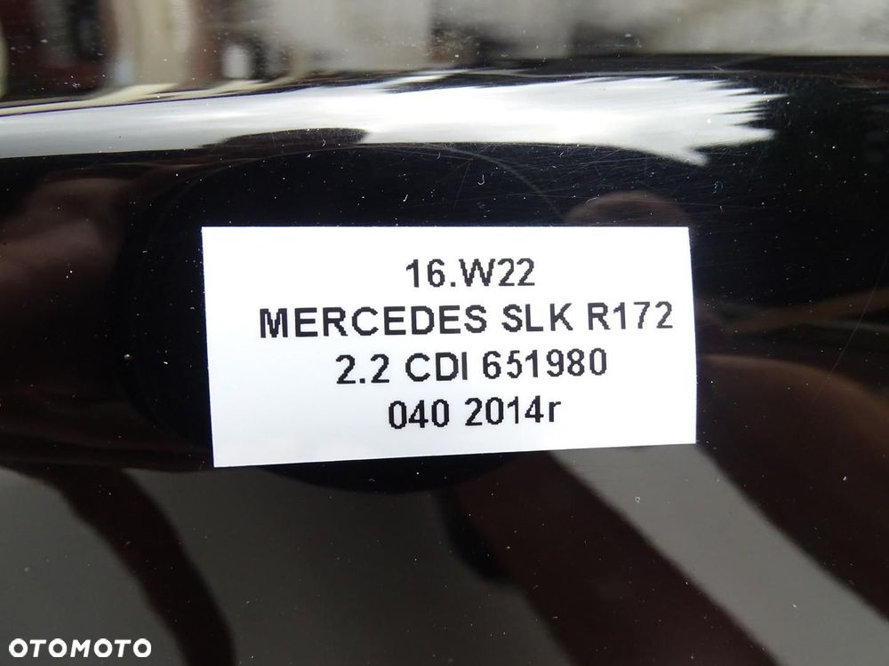 KLAPA TYŁ TYLNA BAGAŻNIKA LAKIER 040 MERCEDES SLK R172 W172 AMG - 16