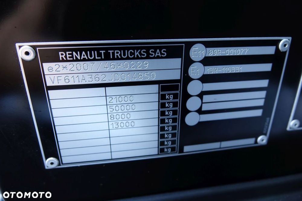 Renault GAMA T480 COMFORT / EURO 6 / STANDARD / AUTOMAT / RETARDER / KLIMATYZACJA POSTOJOWA / LODÓWKA / ALUMINIOWE FELGI - 30