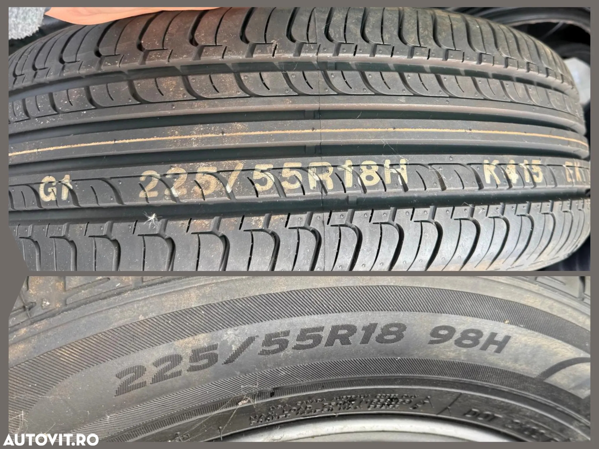 Janta Roata Originala in stare foarte buna aluminiu Hyundai IX35 SantaFe Tucson 6.5J x 18 ET51 225/55/R18H - 8
