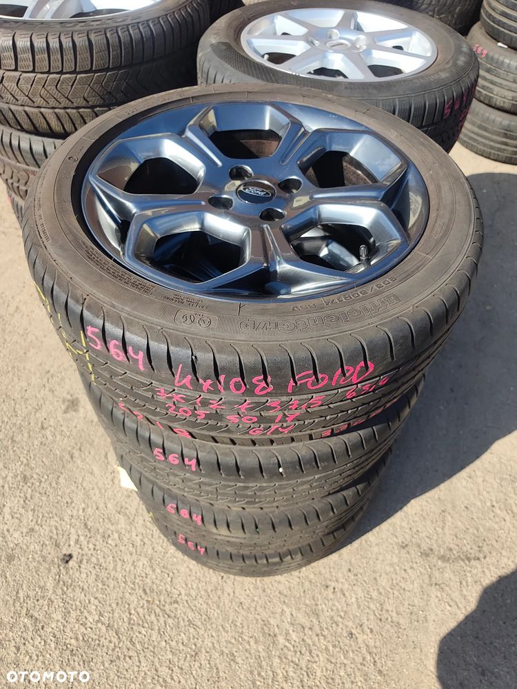 4x108 Felgi Aluminiowe Alufelgi Oryginalne GRAFITOWE 17 Koła Letnie Lato FORD BMAX ECOSPORT FIESTA FOCUS FUSION MONDEO COUGAR 205/50 Legnica ALU-RAD 6mm - 3