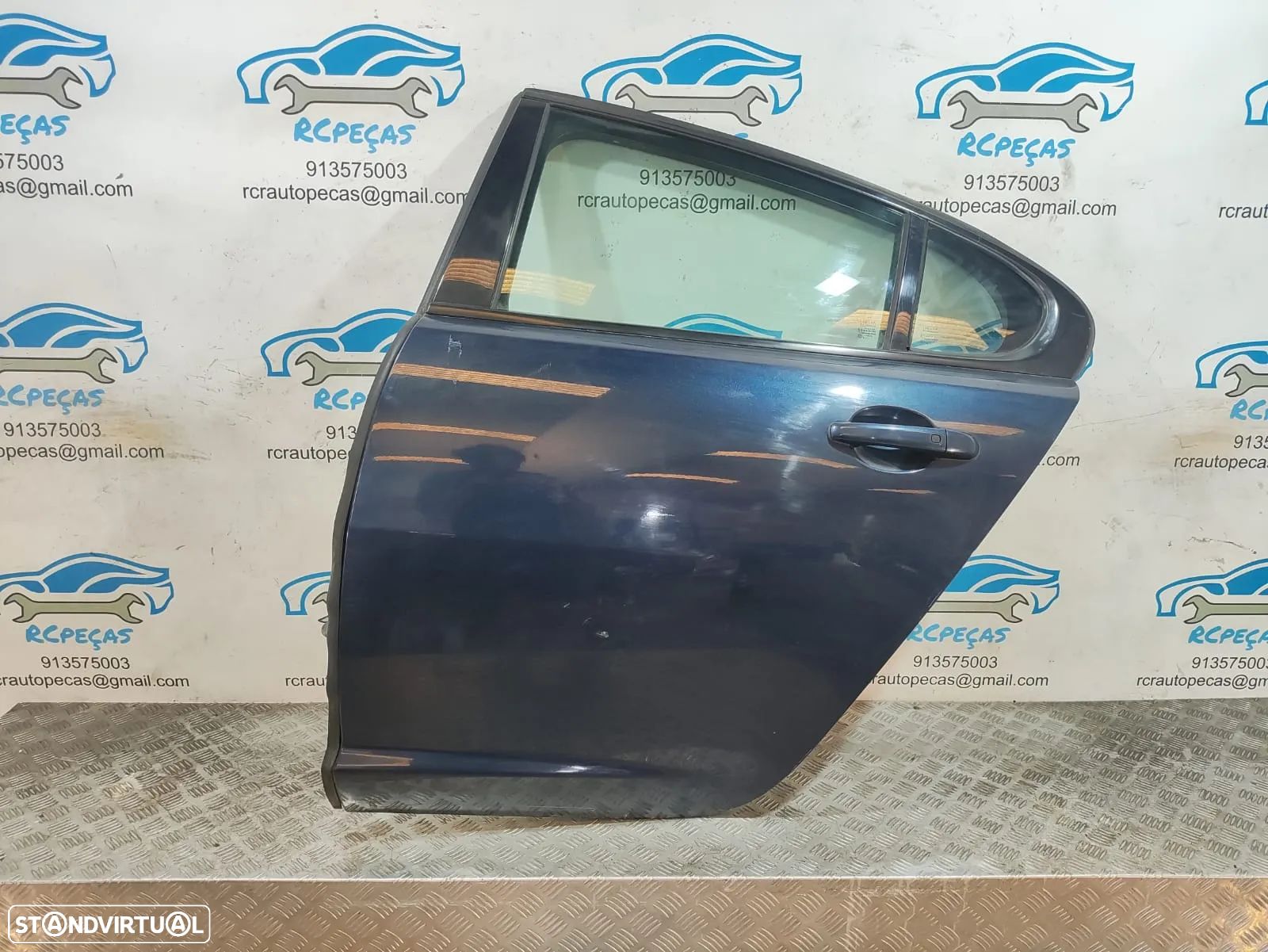 Porta Traseira Esquerda JAGUAR XF 1 MK1 X250 Fecho Elevador Motor Puxador Vidro - 1